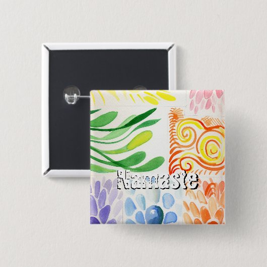 正方形ボタン 缶バッジ (正面&裏面)