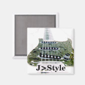 正方形マグネットカスタマイズ-  マグネット (正面/裏面)