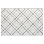 正方形モダン白黒線のパターンをチェック ファブリック (ファットクウォーター)