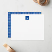 正方形モノグラム ノートカード (正面/裏面インサイチュ)