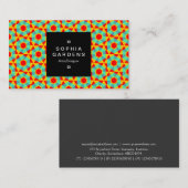 正方形ラベル01a – ジオメトリック060614 名刺 (正面/裏面)