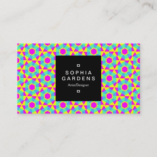 正方形ラベル01a – ジオメトリック060614 (02) 名刺 (正面)