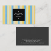 正方形ラベル01a -ストライプ310515 (2) 名刺 (正面/裏面)