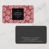 正方形ラベル01a – パターン140617 - Ruby Red 名刺 (正面/裏面)