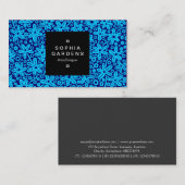 正方形ラベル01a – フラワーパット – 青の影03 名刺 (正面/裏面)