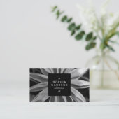 正方形ラベル01a - Rudbekia BW 名刺 (スタンド正面)