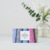 正方形ラベル03a – コットンリール 名刺 (スタンド正面)