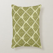 正方形リーフパターン金ゴールドライムライト アクセントクッション (正面(垂直))