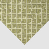 正方形リーフパターン金ゴールドライムライト 薄葉紙 (詳細)