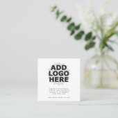 正方形ロゴアポイントメントアラーム 予約カード (スタンド正面)