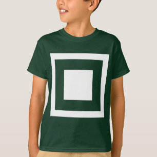 正方形内の正方形 Tシャツ