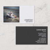 正方形写真(v2) -モーターボート 名刺 (正面/裏面)