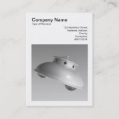 正方形写真(v3) -クラシックソ飛んでいるーサーBW 名刺 (正面)