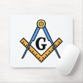 正方形及びコンパス マウスパッド (マウス)