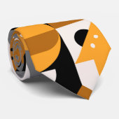 正方形抽象芸術幾何パターンネックタイ ネクタイ (ロール)