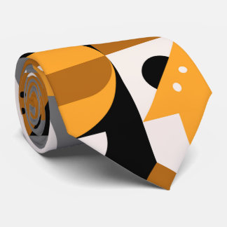 正方形抽象芸術幾何パターンネックタイ ネクタイ