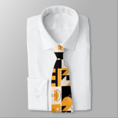 正方形抽象芸術幾何学的パターンネクタイ ネクタイ (タイ)