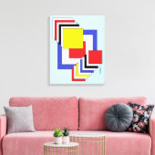 正方形抽象芸術 キャンバスプリント (インサイチュ (リビング))