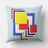 正方形抽象芸術 クッション (裏面)