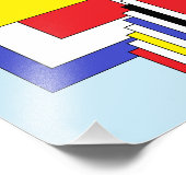 正方形抽象芸術 フォトプリント            (角)