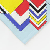 正方形抽象芸術 フリースブランケット (角)