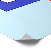 正方形抽象芸術 ポスター (角)