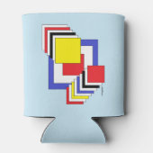 正方形抽象芸術 缶クーラー (裏面)