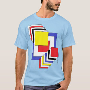 正方形抽象芸術 Tシャツ