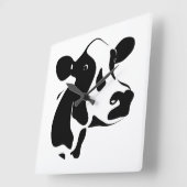 正方形時計牛 スクエア壁時計 (傾斜)