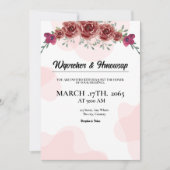 正方形結婚式招待状カードデザイン 招待状 (正面)