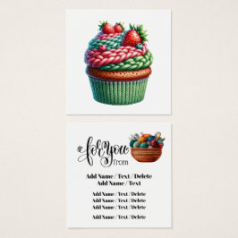 正方形編み物のビジネスまたはエンクロージャカード