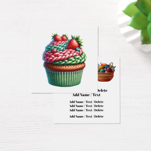 正方形編み物のビジネスまたはエンクロージャカード (デスク)