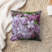 正方形装飾用クッションと薄紫デザイン クッション (ブランケット)