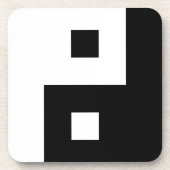 正方形陰陽 コースター (正面)