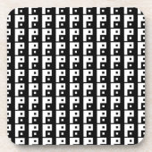 正方形陰陽 コースター (正面)