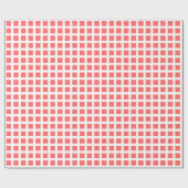 正方形02 – トロピカルピンクon白 ラッピングペーパー (フラット)