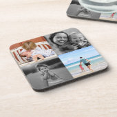 正方形4四半期フォトコラージュ コースター (左側)