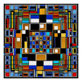 正方形5 ポスター (正面)