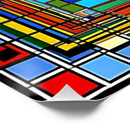 正方形5 ポスター (コーナー)