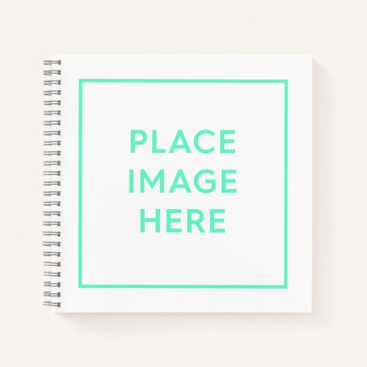 正方形8.5インチx 8.5インチスパイラルノートブック ノートブック (正面)