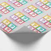 正方形、だれの疑門符は知っていますか。 ラッピングペーパー (角)