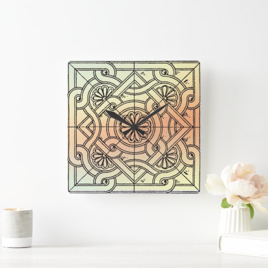 正方形 スクエア壁時計 (ホーム)