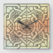 正方形 スクエア壁時計 (正面)