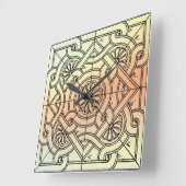 正方形 スクエア壁時計 (傾斜)