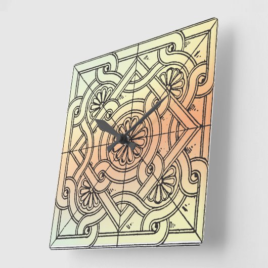 正方形 スクエア壁時計 (傾斜)