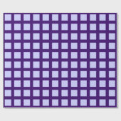 正方形 – パウダーブルーの深い紫 ラッピングペーパー (フラット)