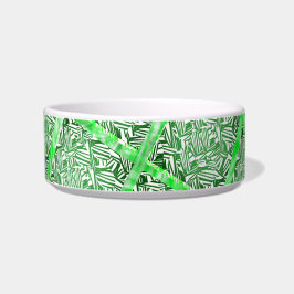 正方形、フェイクタイル、フェイクグリーンの葉 ボウル