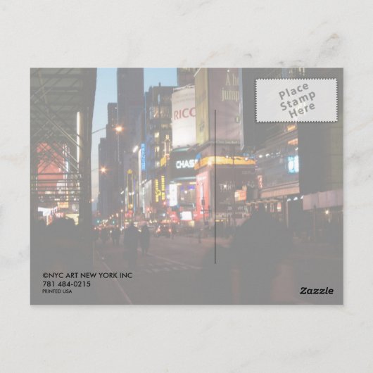 正方形 ポストカード (裏面)