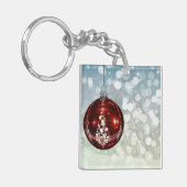正方形(両面の) Keychain キーホルダー (正面左)
