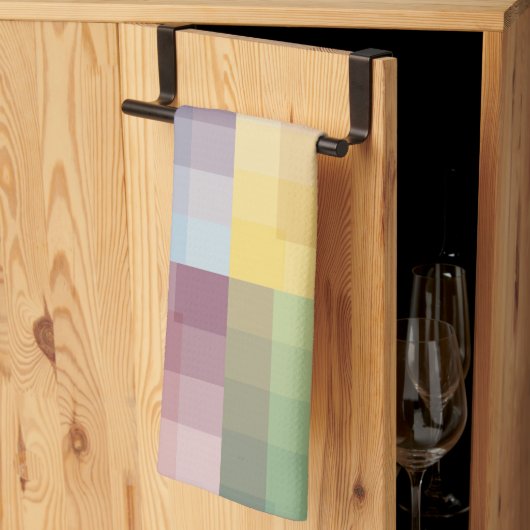 正方形、正方形その他の正方形 キッチンタオル (三つ折り)